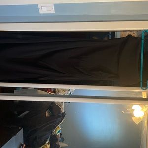 Black Zara strapless dress